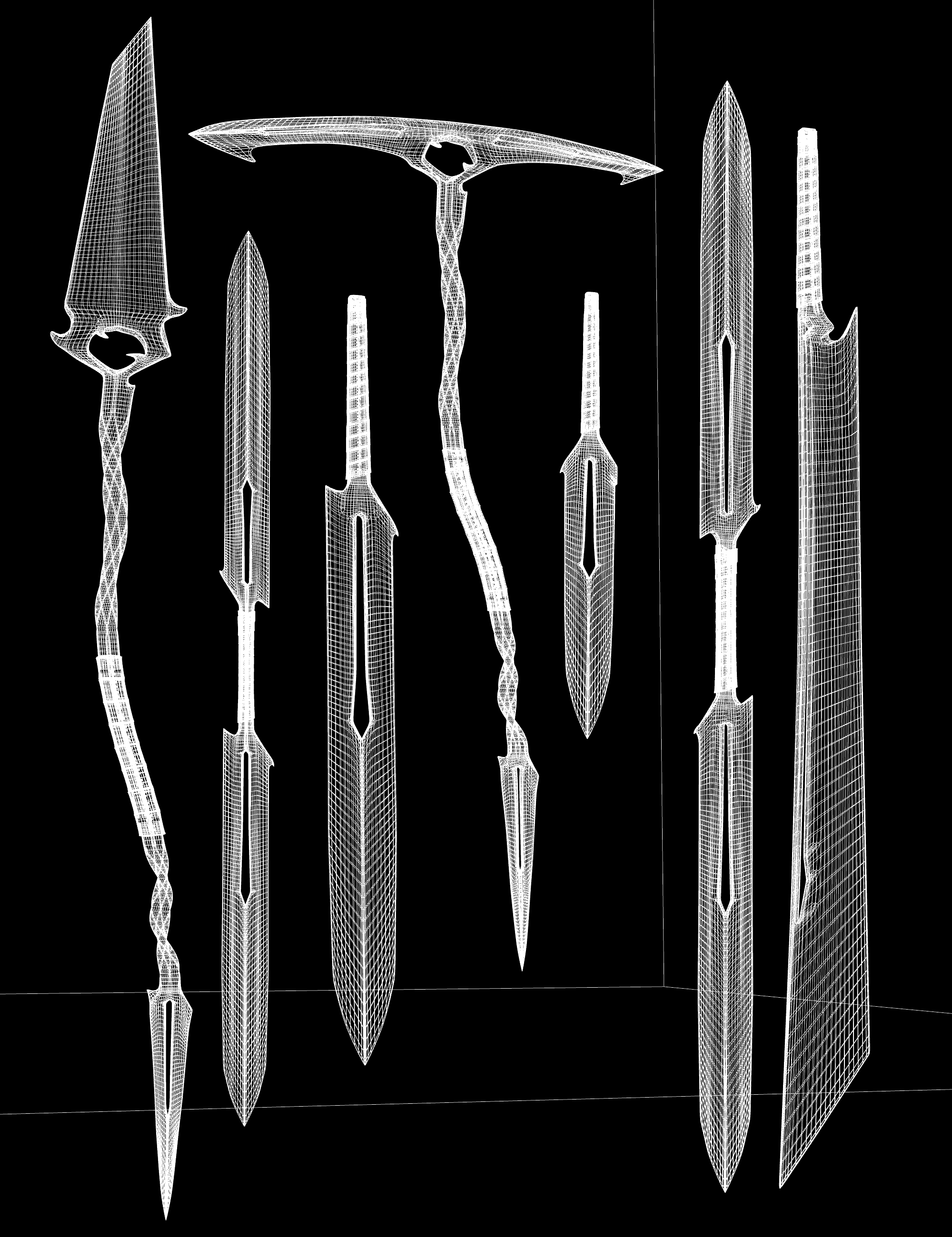 Dark Hollow Weapons Collection by: Britech, 3D Models by Daz 3D
