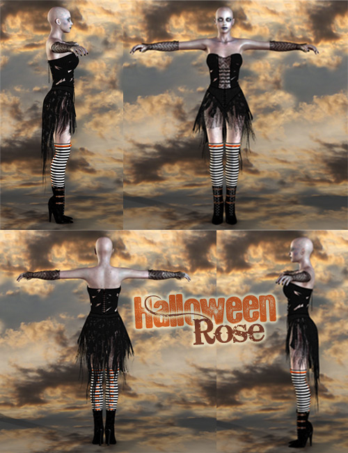 Halloween Rose by: Cake One, 3D Models by Daz 3D