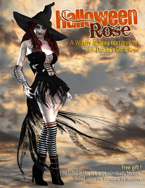 Halloween Rose by: Cake One, 3D Models by Daz 3D