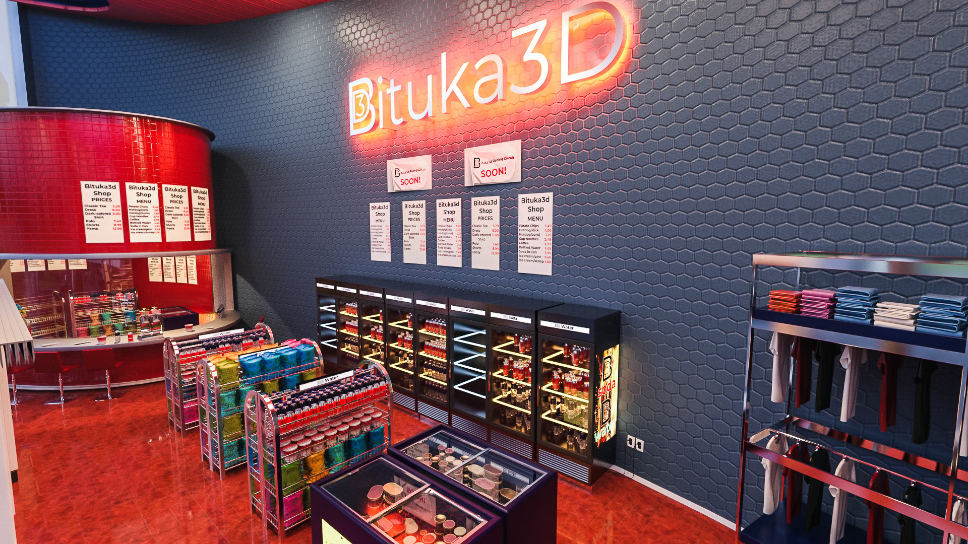 Bituka3d Gas Station by: bituka3d, 3D Models by Daz 3D
