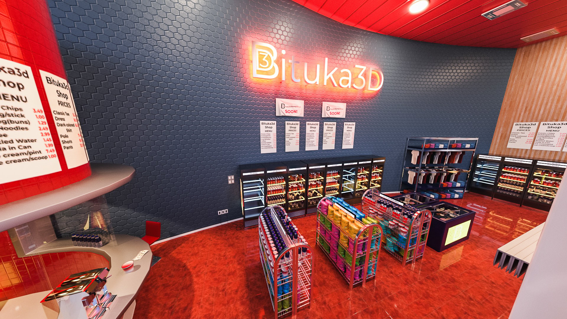 Bituka3d Gas Station by: bituka3d, 3D Models by Daz 3D