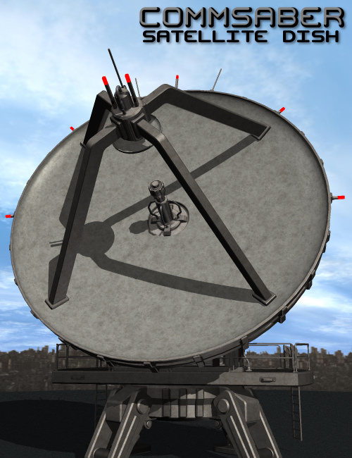 CommSaber Satellite Dish by: Nightshift3D, 3D Models by Daz 3D