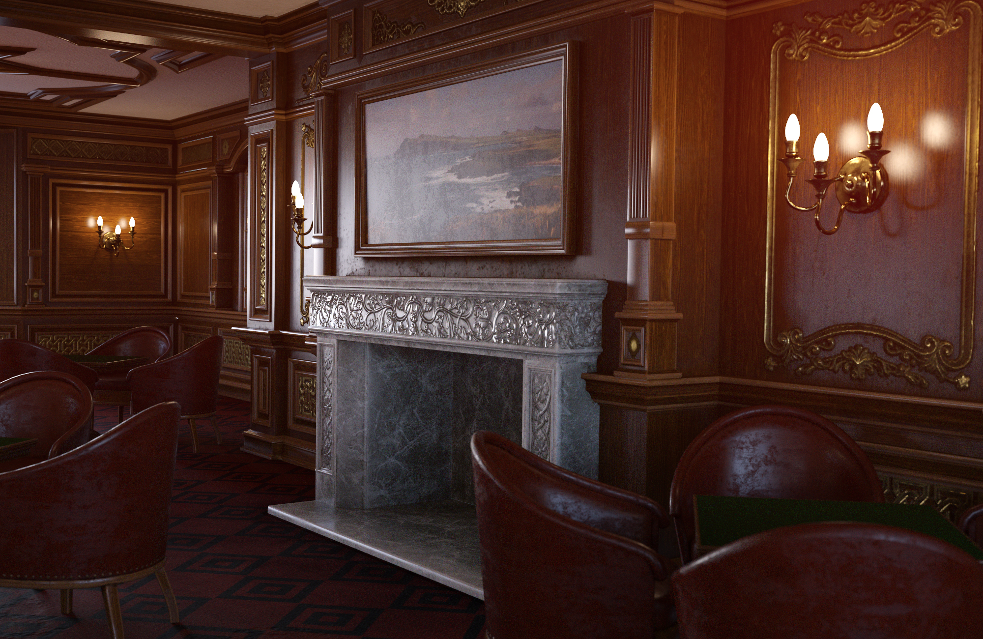Smoking Room 2020 Smoking Room 2020 by: GolaM, 3D Models by Daz 3D