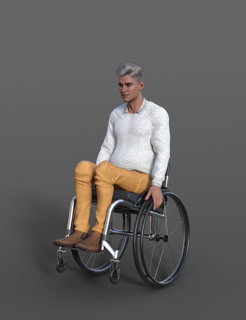 Everyday Wheelchair Animations for Genesis 8.1 Male and Michael 8.1