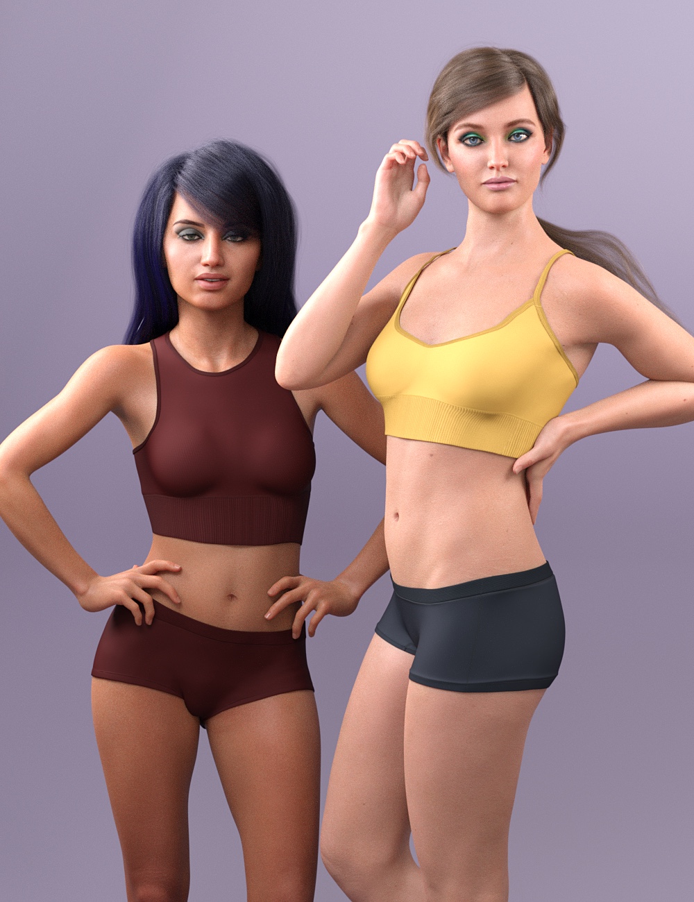 NG Intimates - Athletic Wear for Genesis 8 Female by: NewGuy, 3D Models by Daz 3D