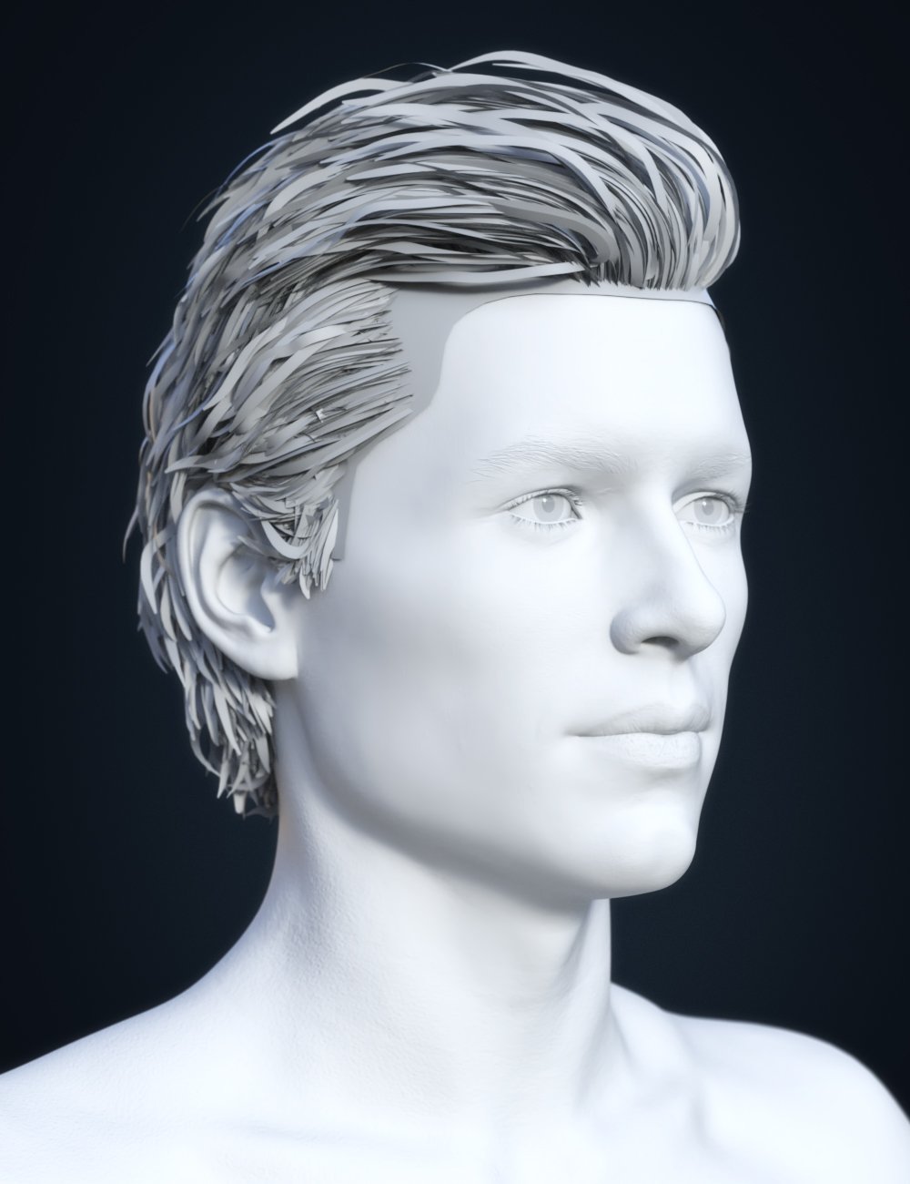 SP Hair 015 for Genesis 3 and 8 Males | Daz 3D