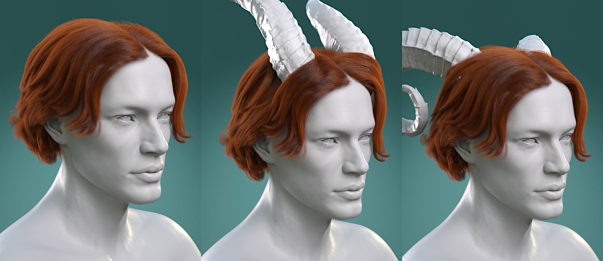dforce Timothee Hair for Genesis 8 and 8.1 Males and Torment 8.1 by: Toyen, 3D Models by Daz 3D