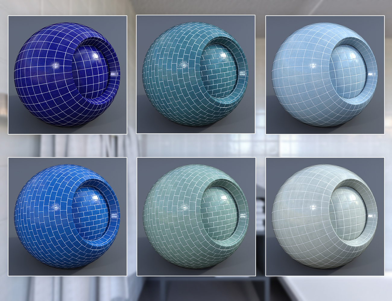Glossy Bricks 2 - Iray Shaders Glossy Bricks 2 - Iray Shaders by: Dimidrol, 3D Models by Daz 3D