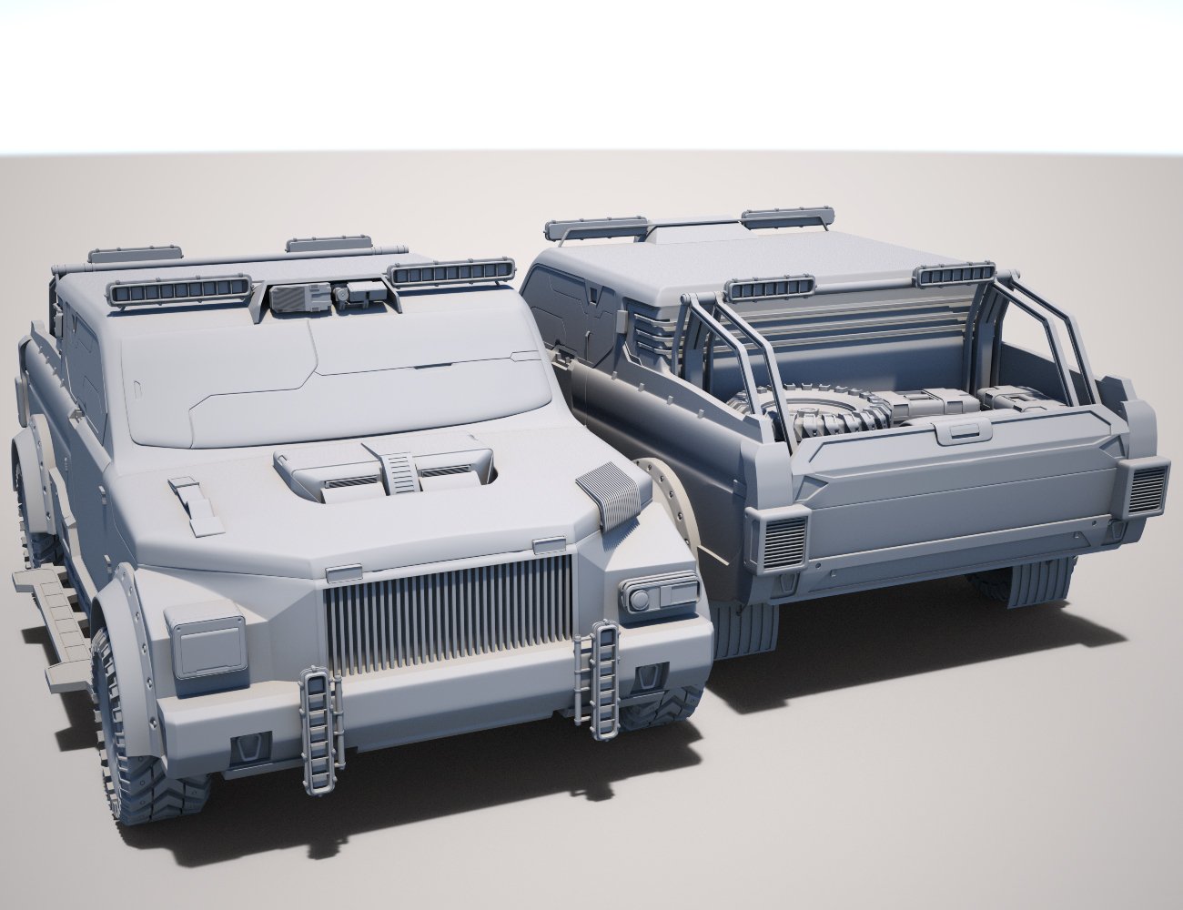 Cyberpunk Pickup Truck by: Charlie, 3D Models by Daz 3D