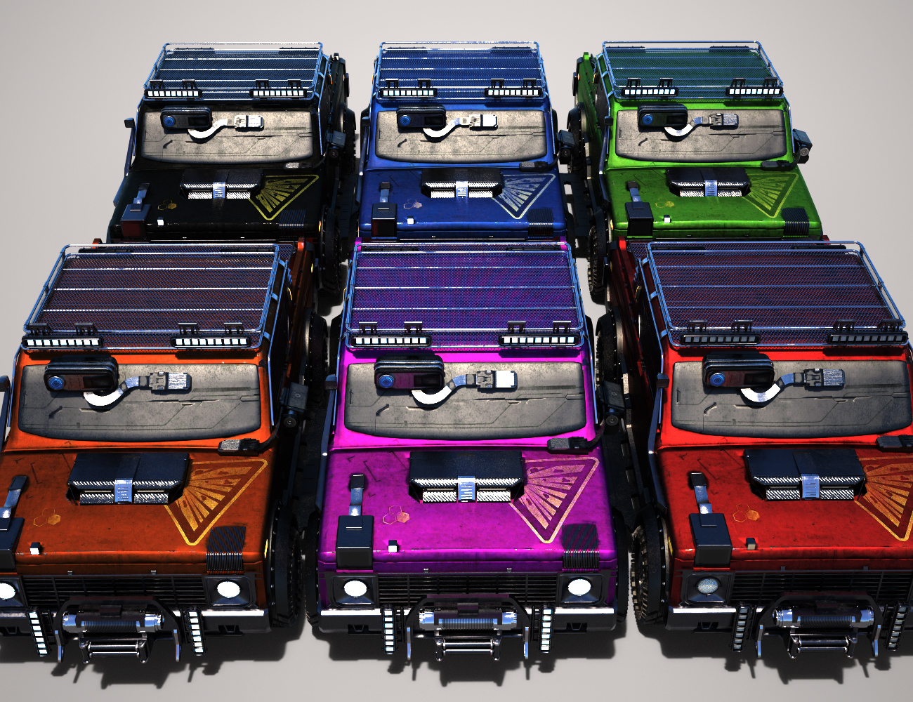 Cyberpunk Pickup Truck Daz 3D