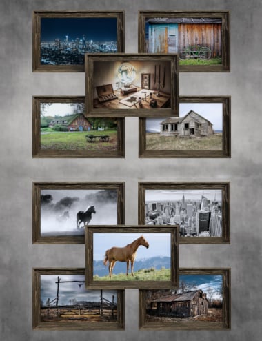 Ultimate Wall Painting Collection: Rustic by: Illumination, 3D Models by Daz 3D