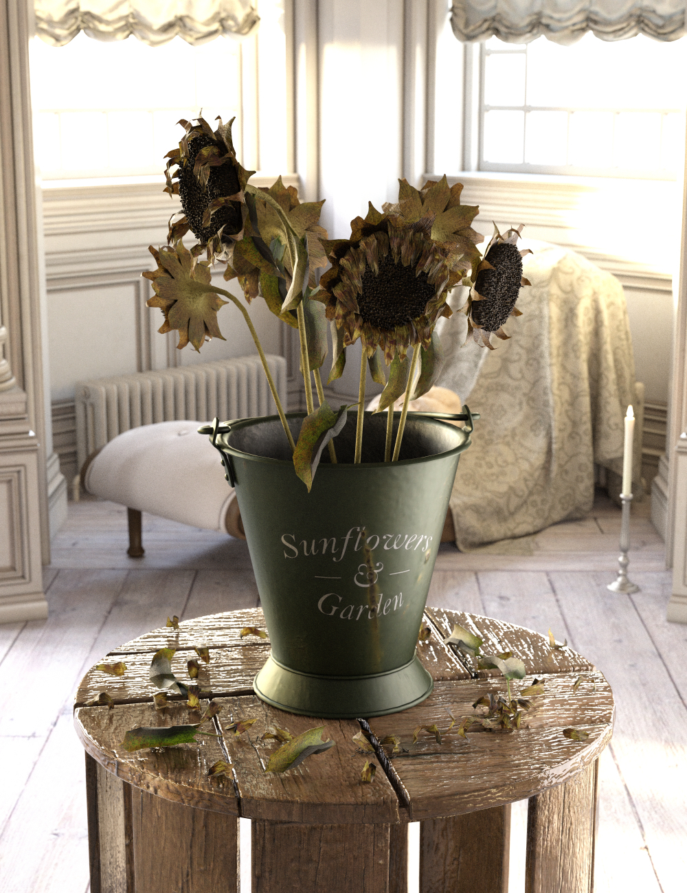 Sunflower Adornment Sunflower Adornment by: Merlin Studios, 3D Models by Daz 3D