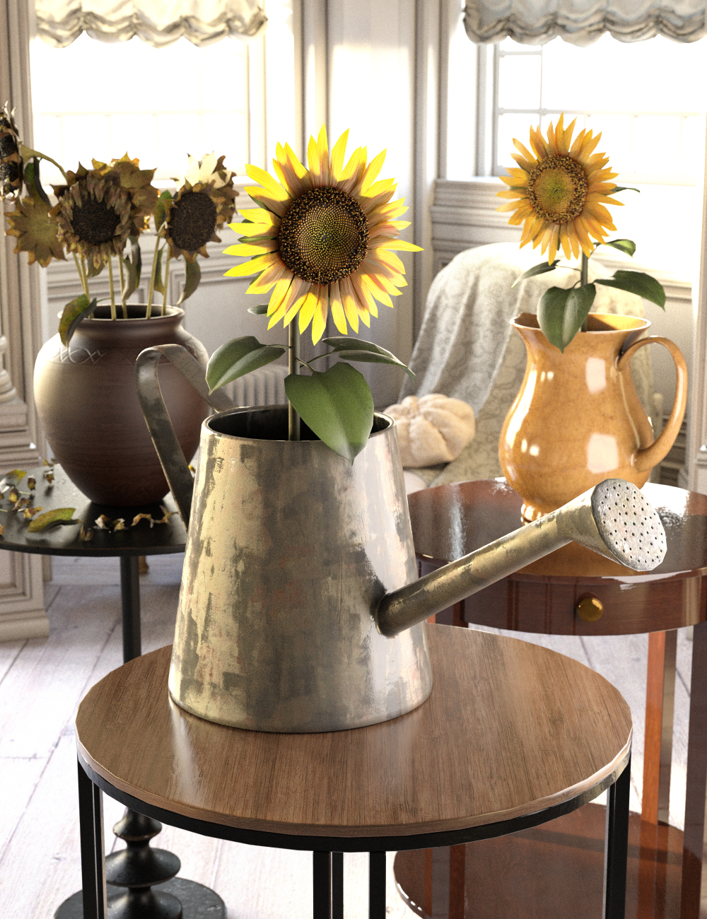 Sunflower Adornment by: Merlin Studios, 3D Models by Daz 3D