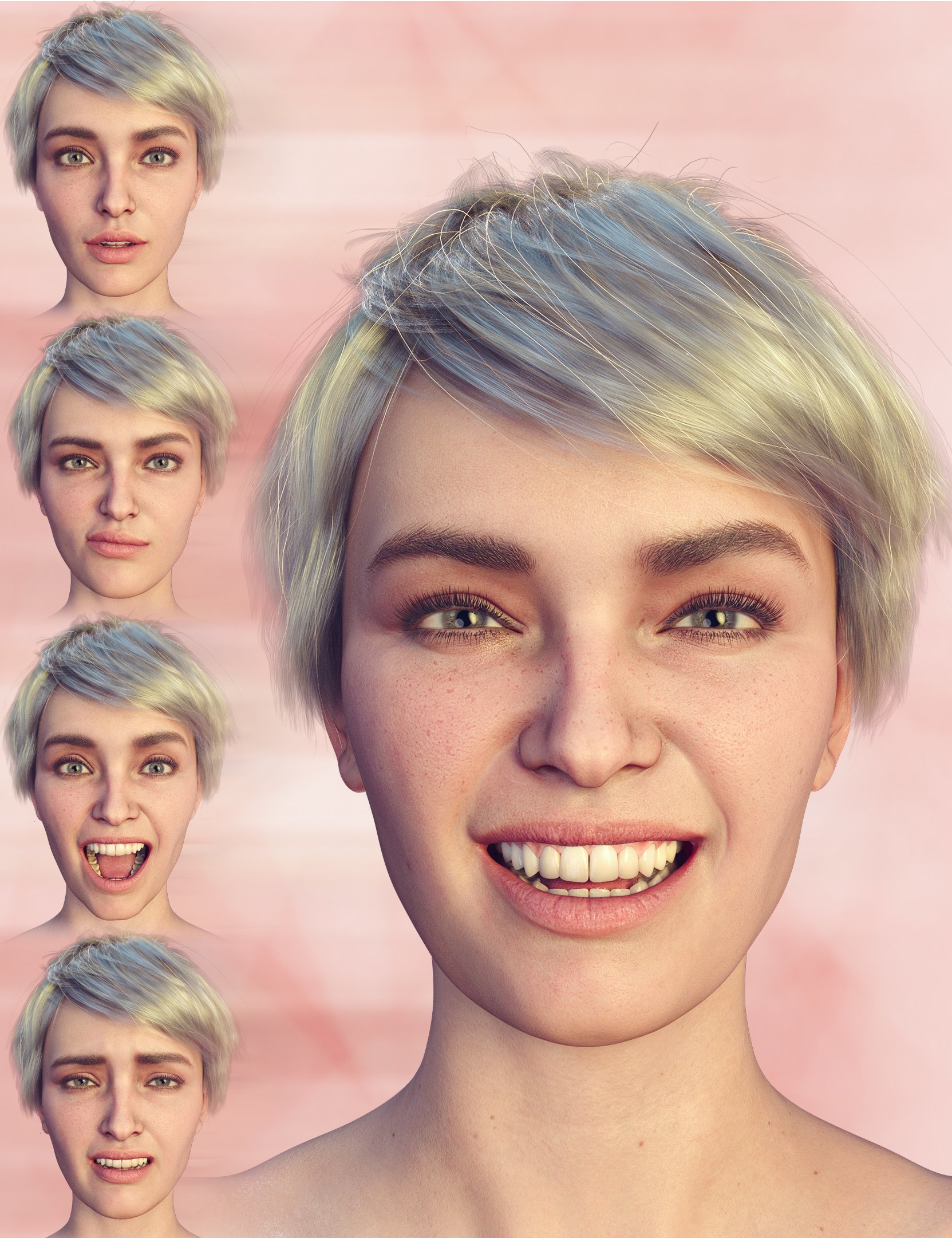 PTF Loves Me - Loves Me Not Expressions for Genesis 8.1  Female