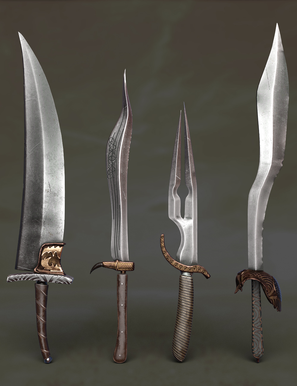Fantasy Knife for Genesis 8 by: fjaa3d, 3D Models by Daz 3D