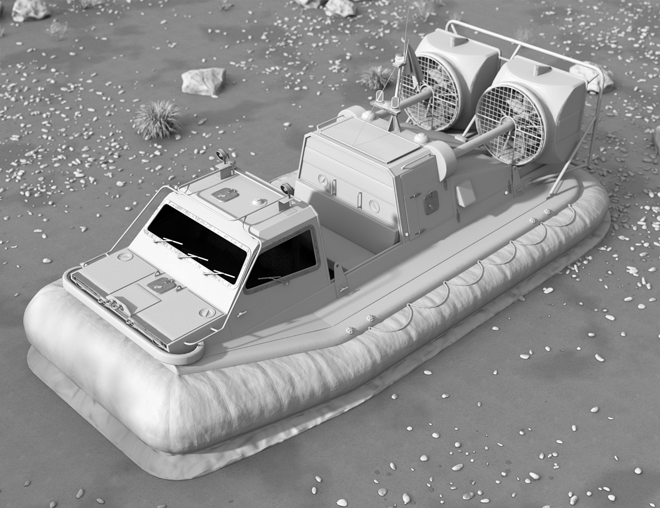 Rescue Hovercraft by: ForbiddenWhispersDavid Brinnen, 3D Models by Daz 3D