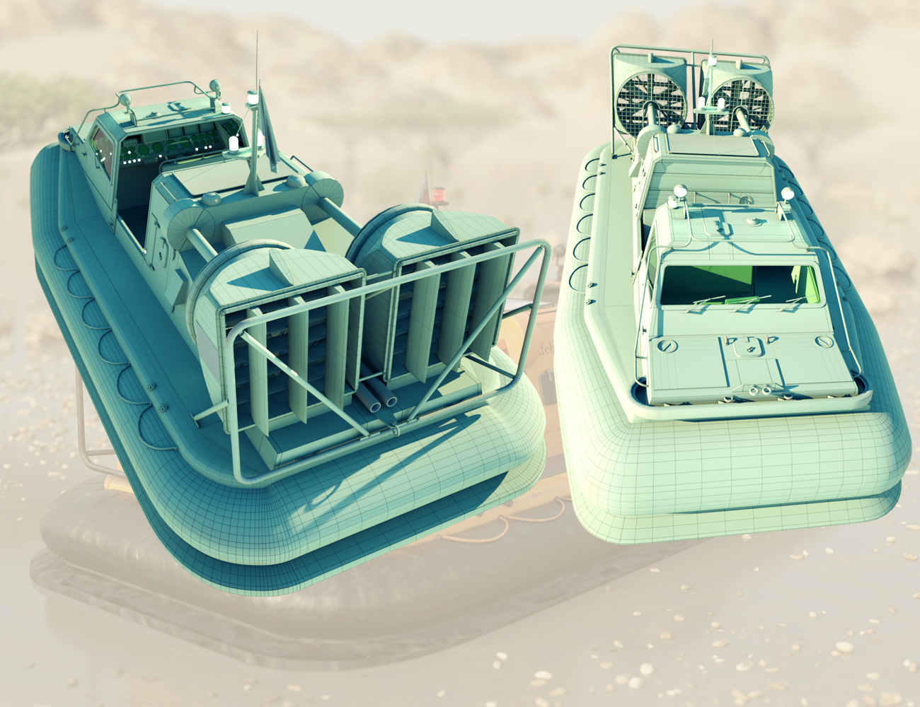 Rescue Hovercraft by: ForbiddenWhispersDavid Brinnen, 3D Models by Daz 3D