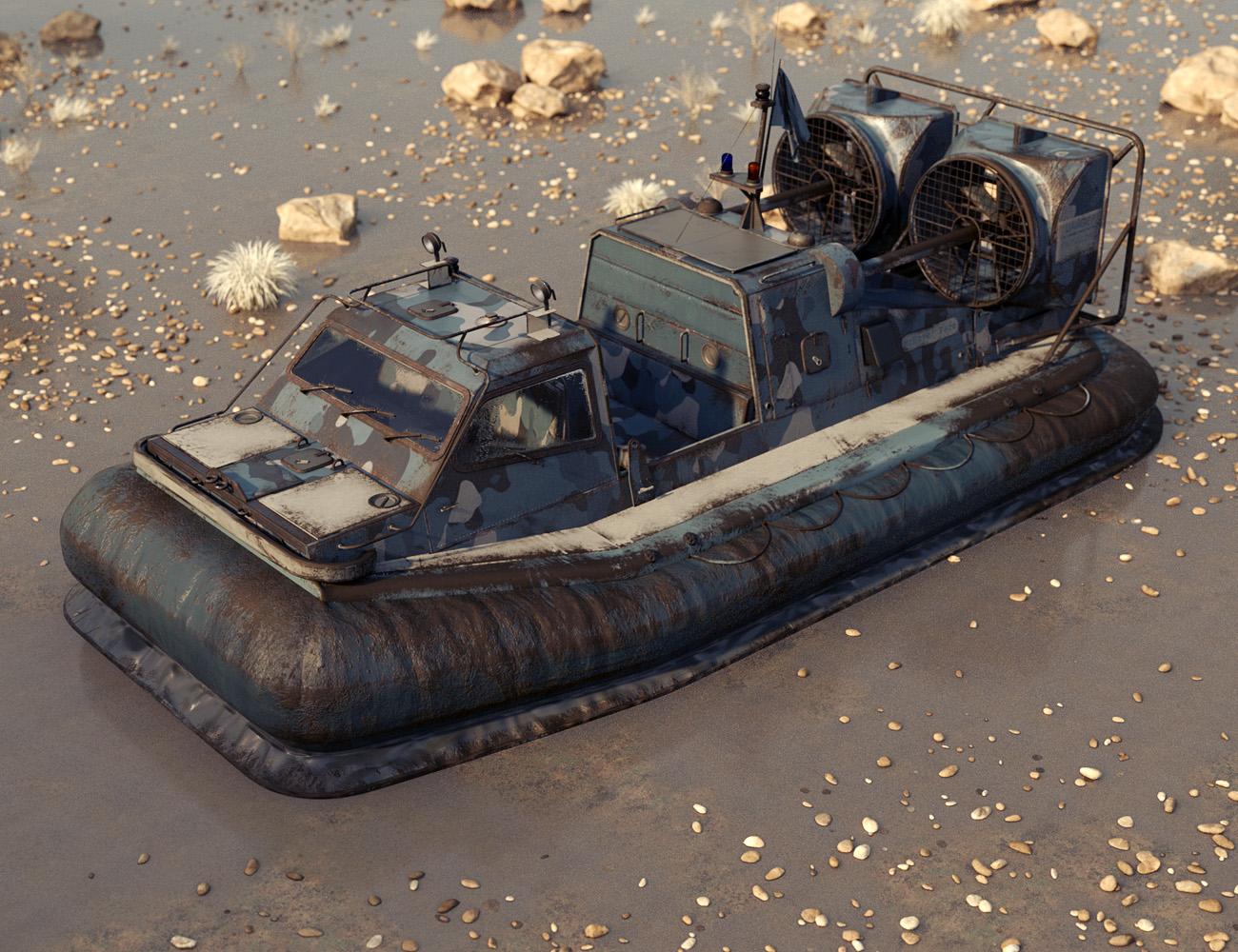 To Serve for the Rescue Hovercraft by: ForbiddenWhispers, 3D Models by Daz 3D