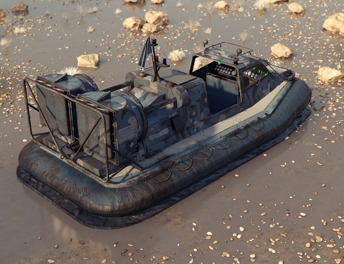 To Serve for the Rescue Hovercraft To Serve for the Rescue Hovercraft by: ForbiddenWhispers, 3D Models by Daz 3D