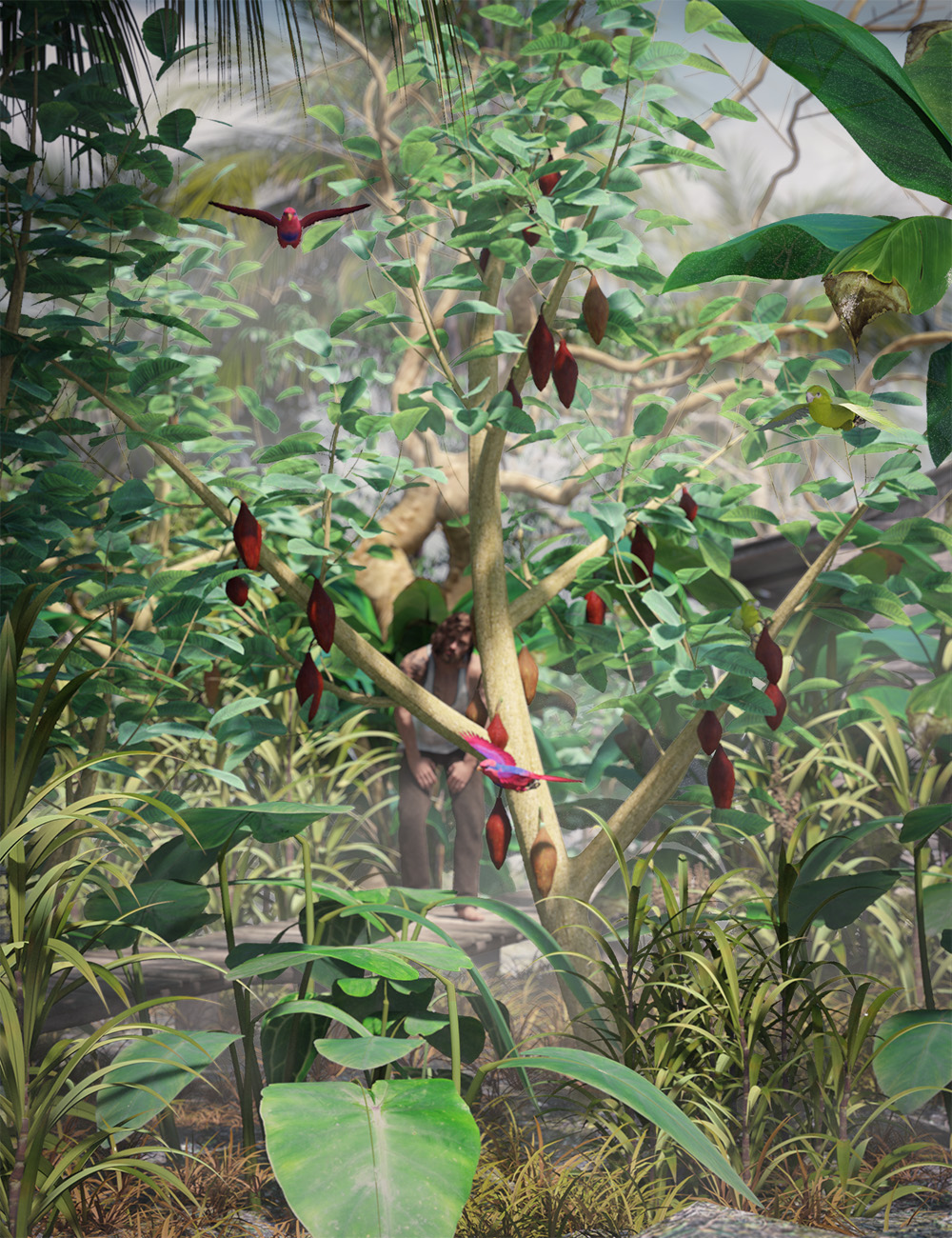 Tropical Plants - Edible Exotics by: MartinJFrost, 3D Models by Daz 3D