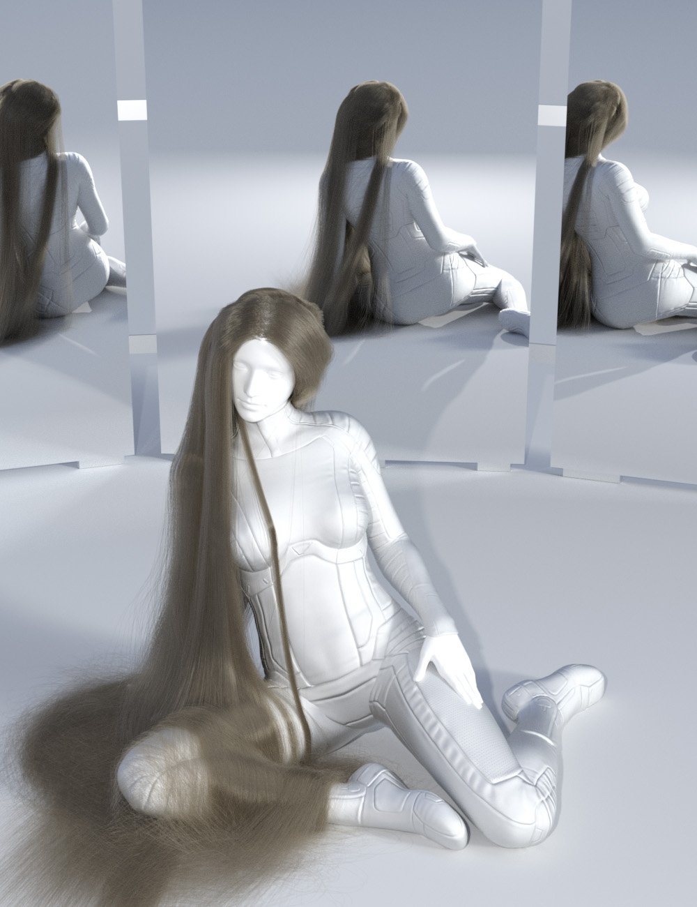 dForce Floor Length Hair for Genesis 8 dForce Floor Length Hair for Genesis 8 by: Sshodan, 3D Models by Daz 3D
