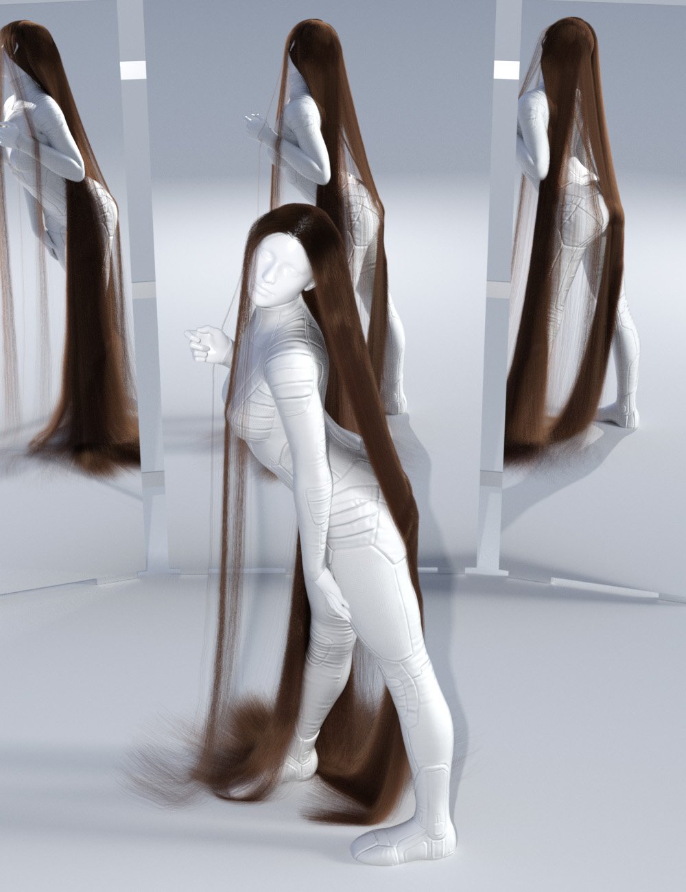 dForce Floor Length Hair for Genesis 8 dForce Floor Length Hair for Genesis 8 by: Sshodan, 3D Models by Daz 3D