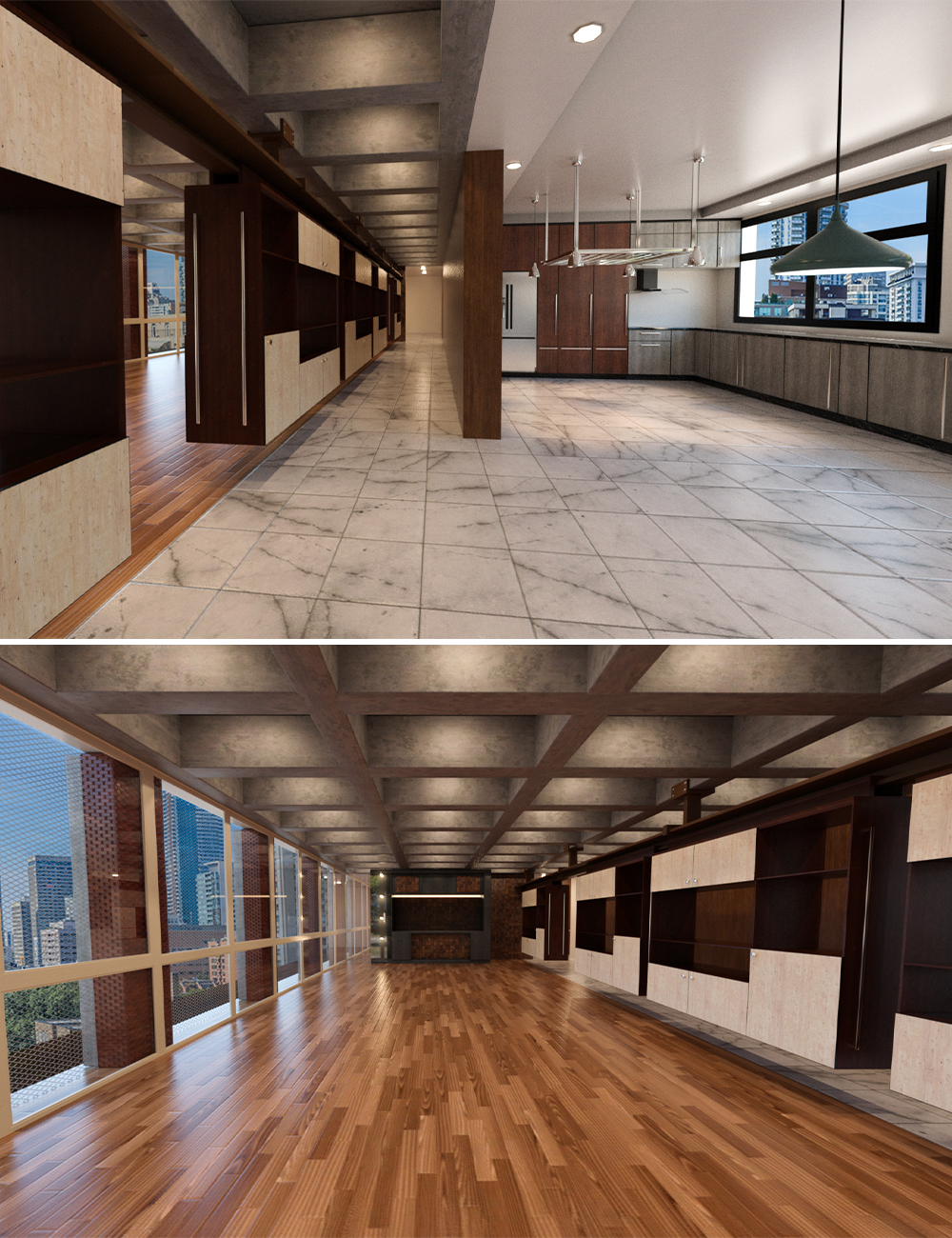 Tesla3dcorp Open Apartment Environment by: Tesla3dCorp, 3D Models by Daz 3D