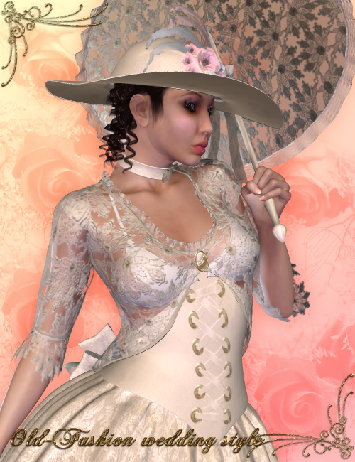 Old Fashion Wedding Style by: Nathy Design, 3D Models by Daz 3D