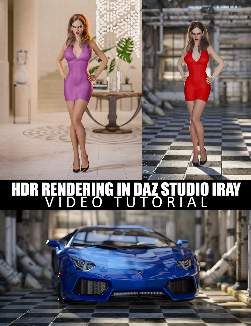HDR Rendering in DAZ Studio Iray - Video Tutorial by: Dreamlight, 3D Models by Daz 3D