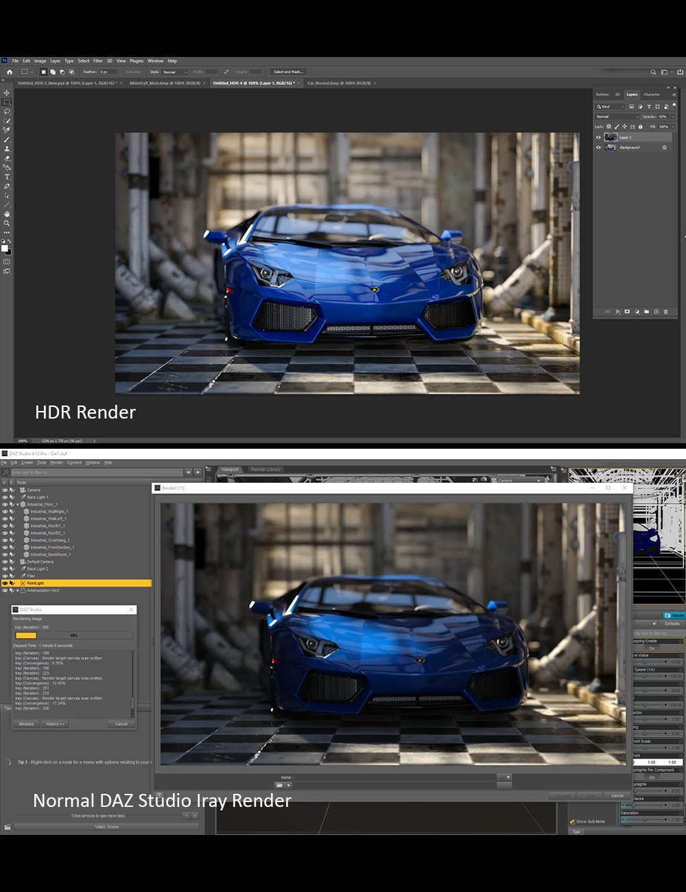 HDR Rendering in DAZ Studio Iray - Video Tutorial by: Dreamlight, 3D Models by Daz 3D
