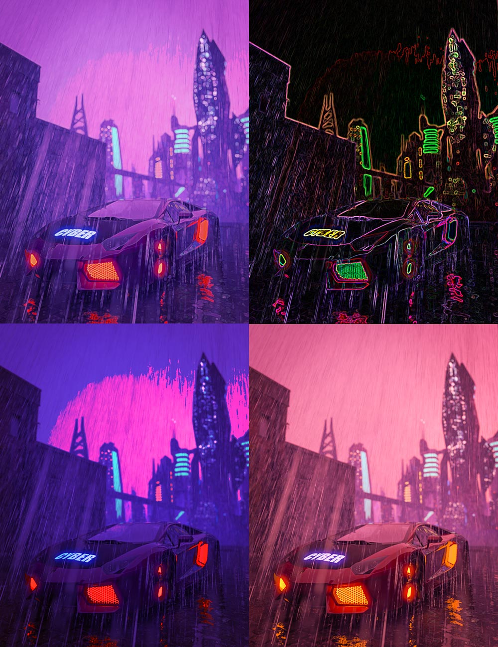 Make Cars Cyberpunk - Video Tutorial Make Cars Cyberpunk - Video Tutorial by: Dreamlight, 3D Models by Daz 3D