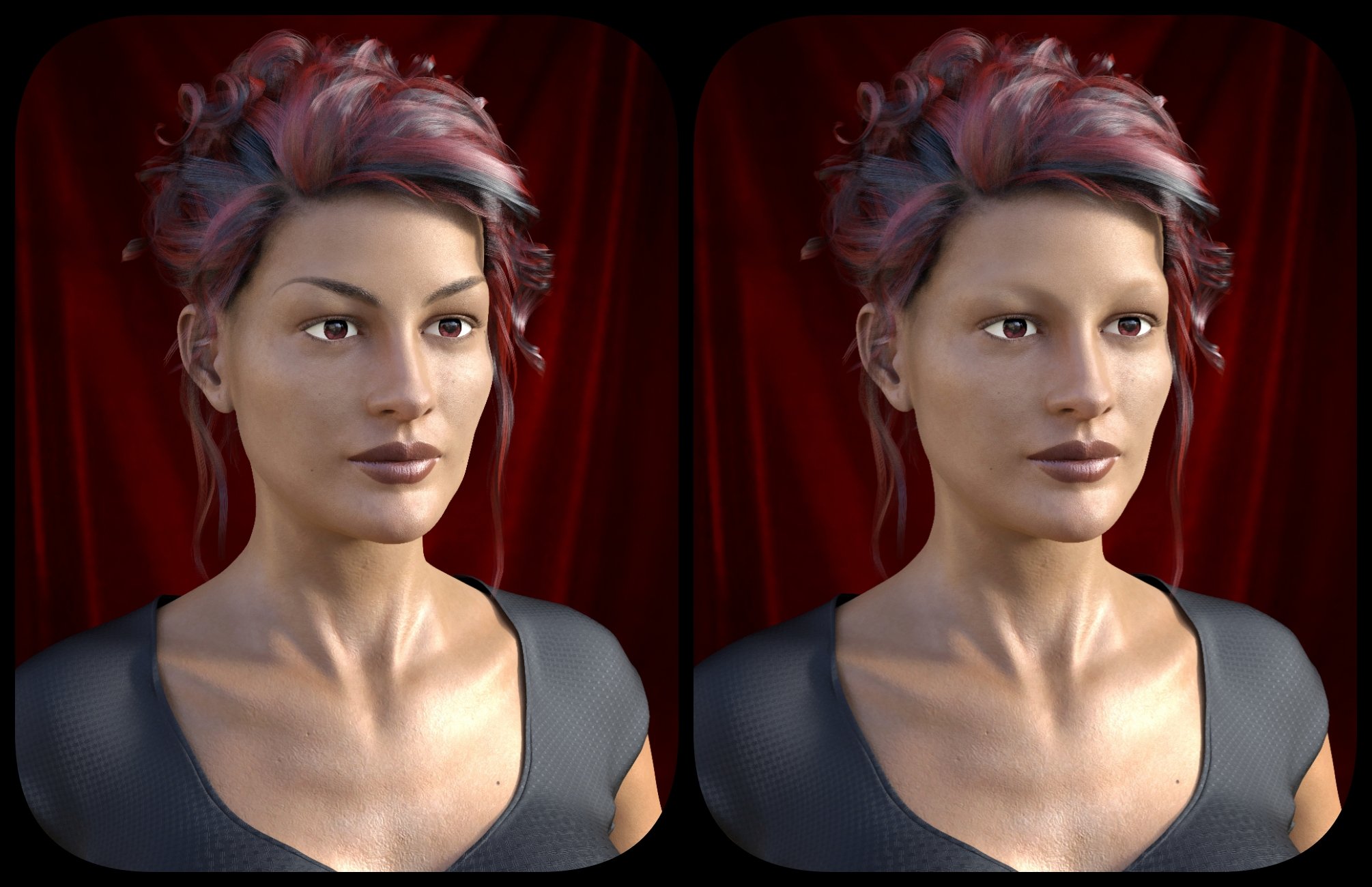 Elvira for Genesis 8 Female and Harlequin L.I.E. Make Up | Daz 3D