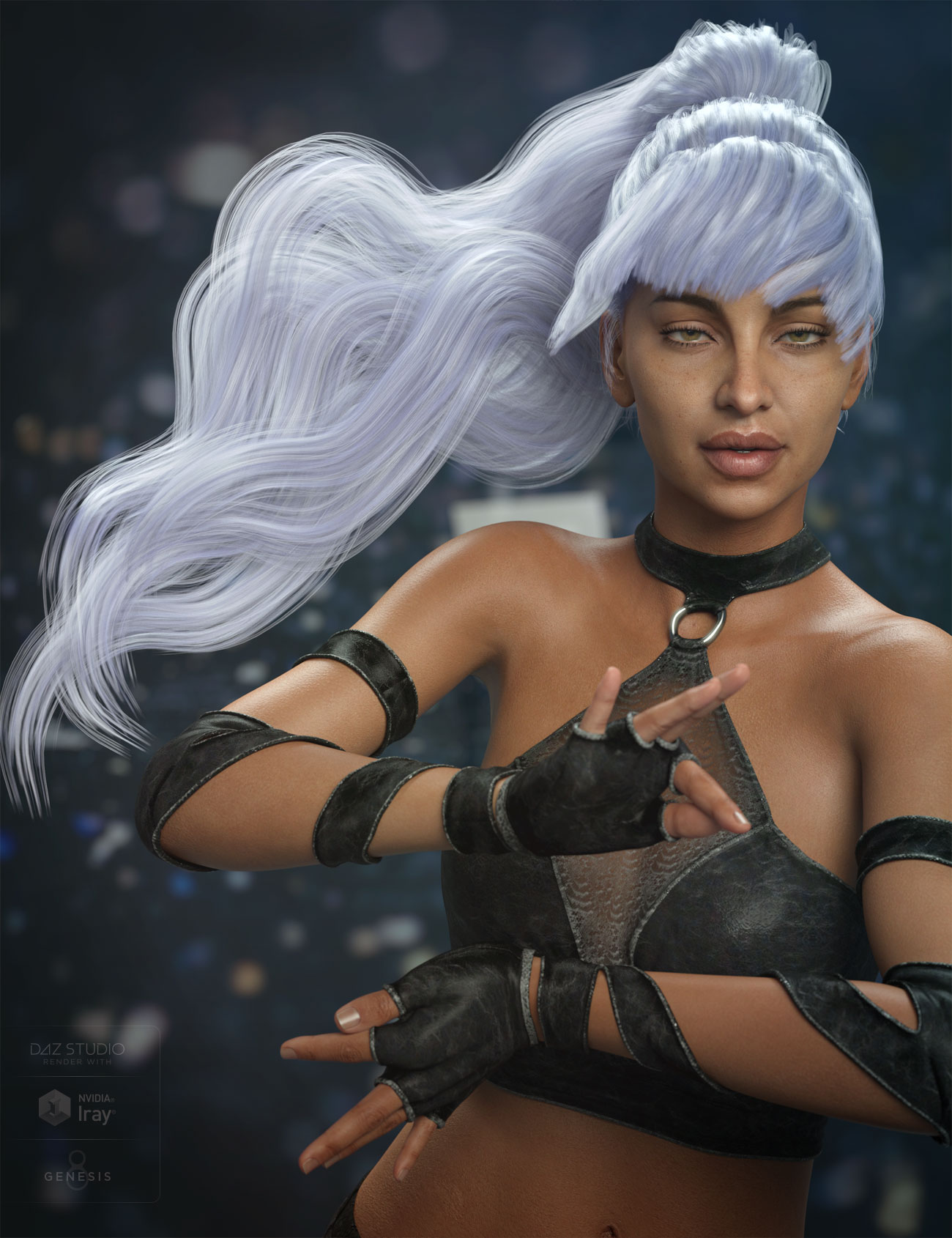 Qiana Hair for Genesis 3 and 8 Females by: AprilYSH, 3D Models by Daz 3D