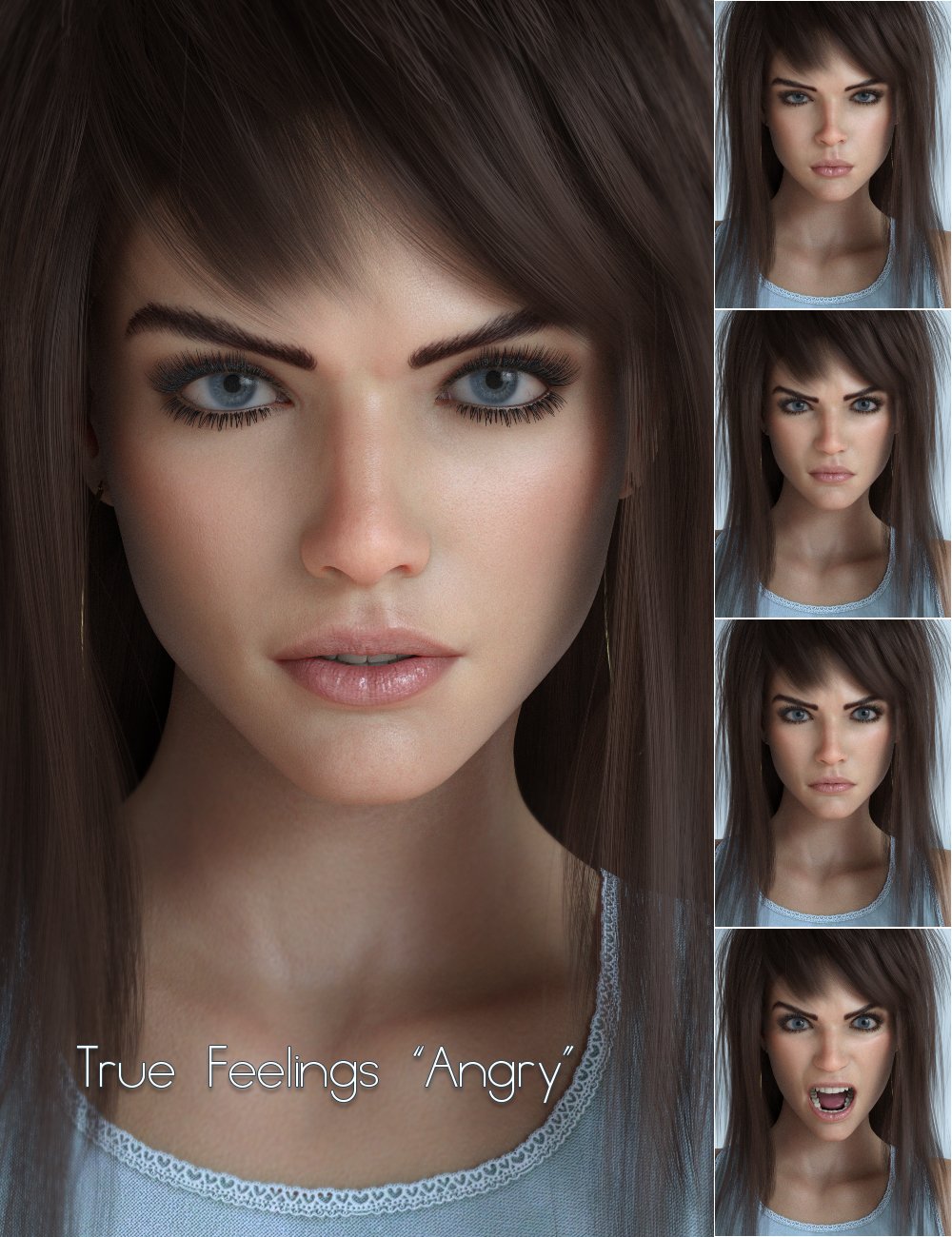 True Feelings Expressions for Genesis 8.1 Females True Feelings Expressions for Genesis 8.1 Females by: P3Design, 3D Models by Daz 3D