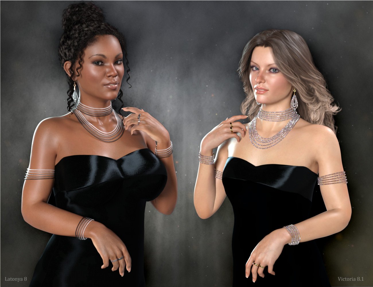 Sparkling Jewelry for Genesis 8 and 8.1 Females Sparkling Jewelry for Genesis 8 and 8.1 Females by: esha, 3D Models by Daz 3D
