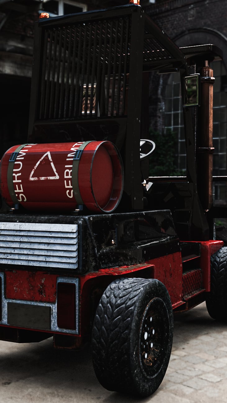 Warehouse Forklift by: Serum, 3D Models by Daz 3D