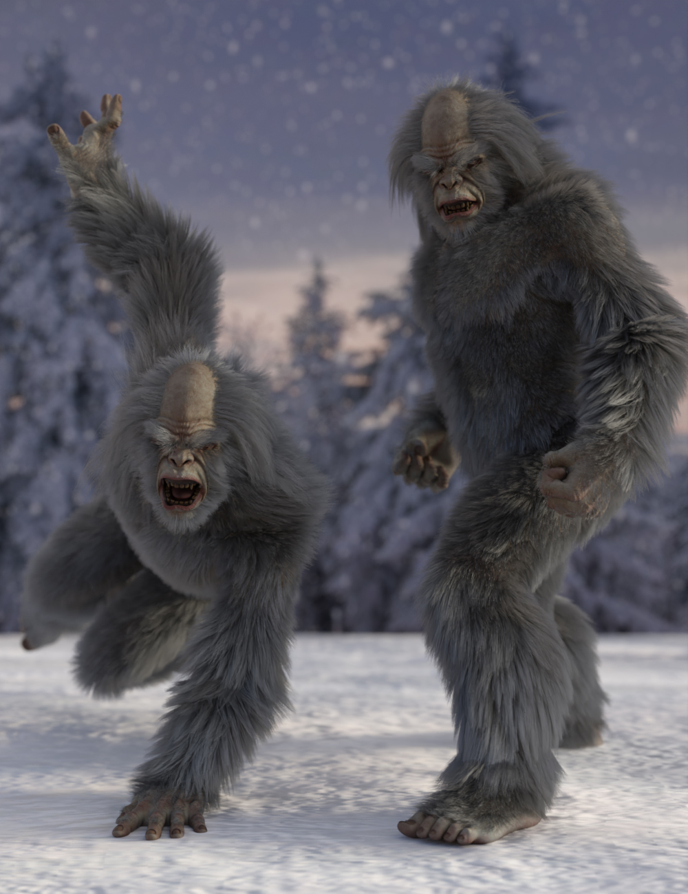 Snowman Poses for Yeti HD by: Ensary, 3D Models by Daz 3D