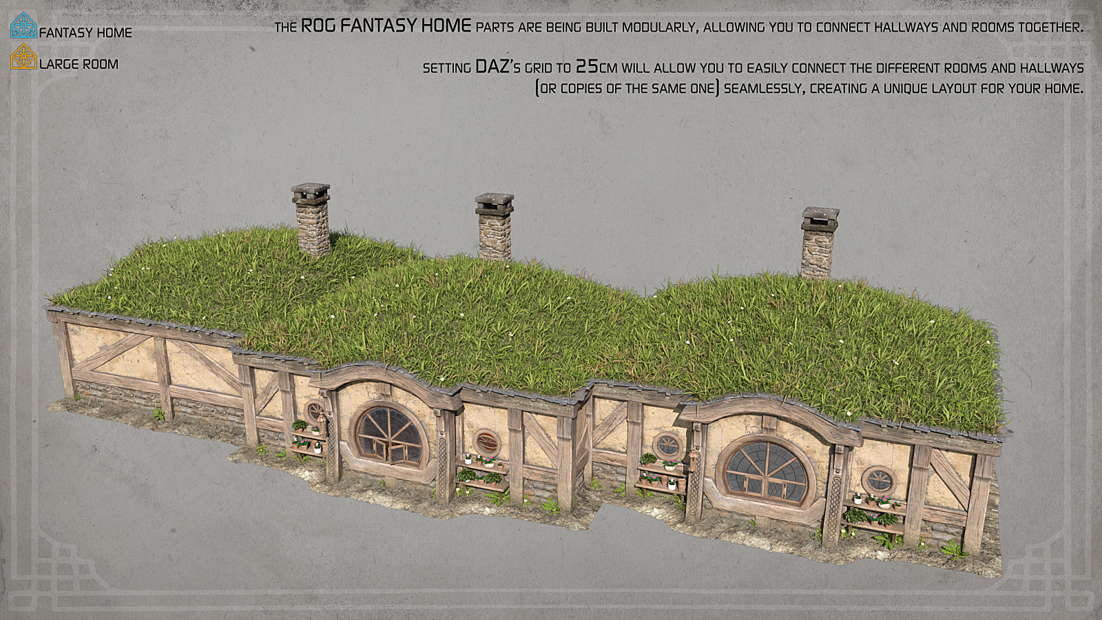 ROG Fantasy Home - Large Room by: StrangefateRoguey, 3D Models by Daz 3D