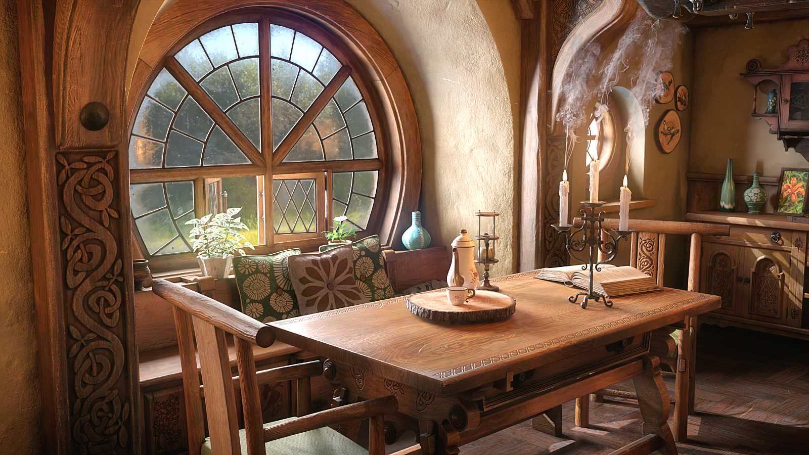 ROG Fantasy Home - Large Room ROG Fantasy Home - Large Room by: StrangefateRoguey, 3D Models by Daz 3D