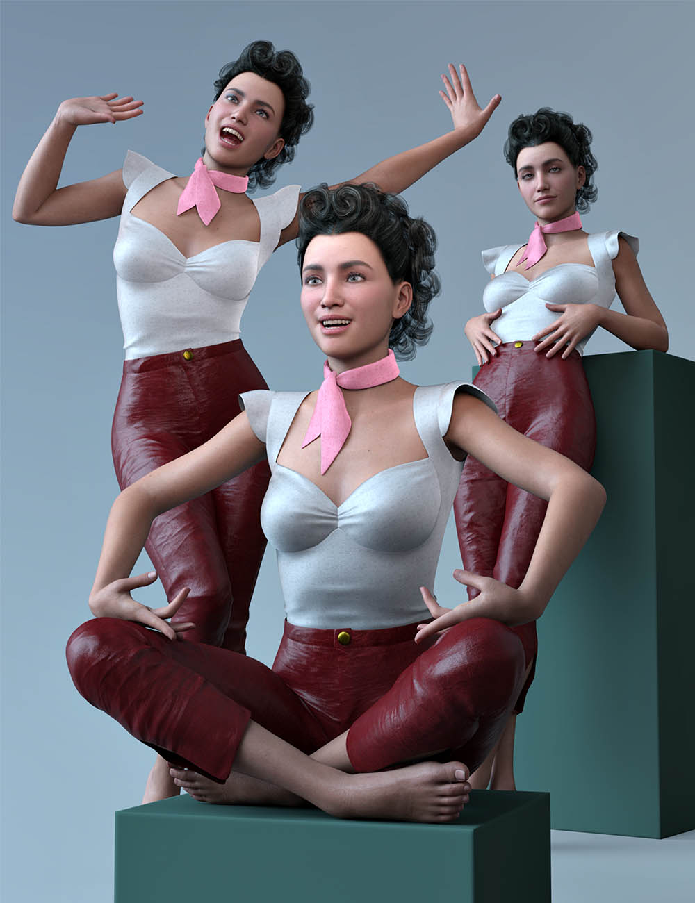 CDI Vintage Poses for Genesis 8.1 Female by: Capsces Digital Ink, 3D Models by Daz 3D