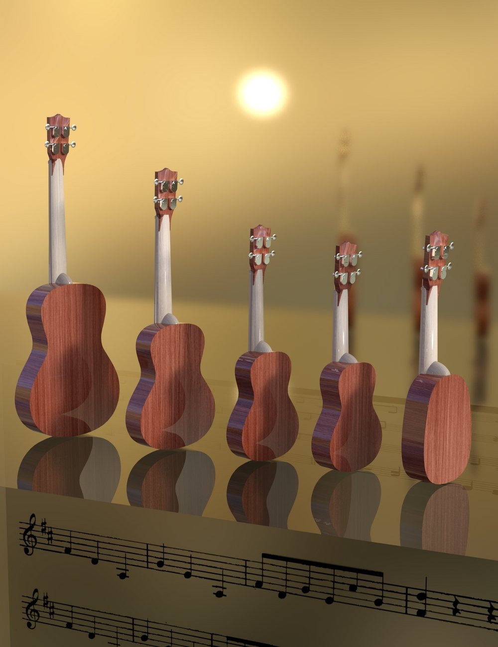 Ukulele Collection for Genesis 8 Ukulele Collection for Genesis 8 by: SirArtist, 3D Models by Daz 3D
