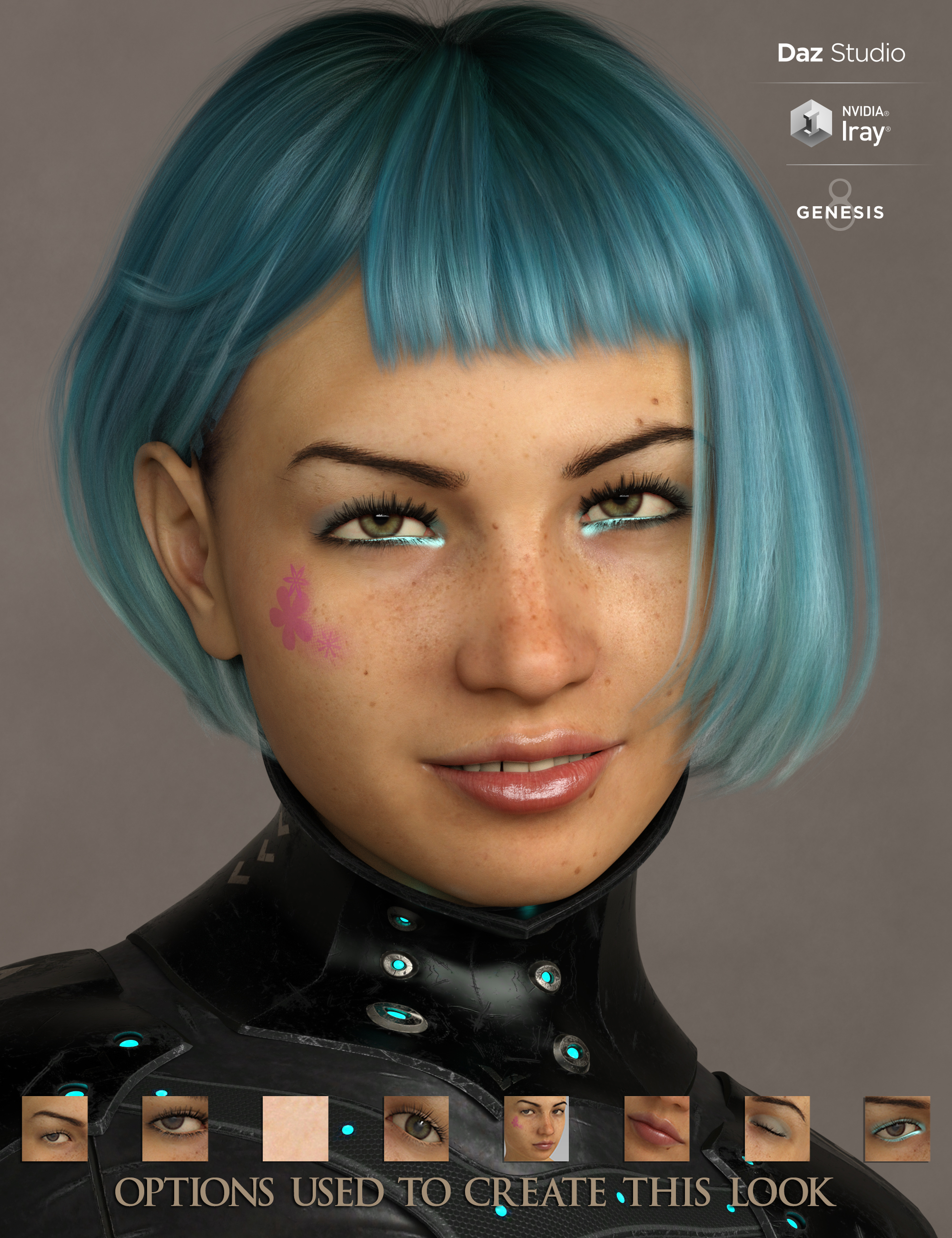 Phx Andie HD and Accessories for Genesis 8 Females | Daz 3D