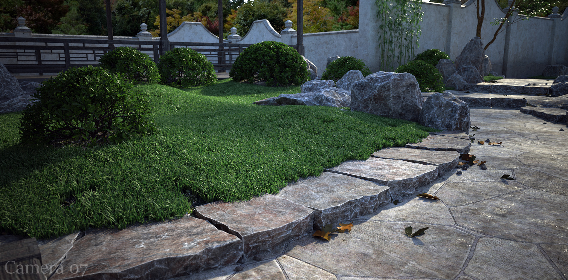 Meditation Gardens by: Stonemason, 3D Models by Daz 3D
