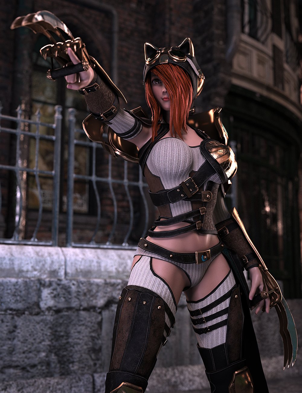 dForce Lynx Steampunk Armor for Genesis 8.1 Females dForce Lynx Steampunk Armor for Genesis 8.1 Females by: Val3dart, 3D Models by Daz 3D