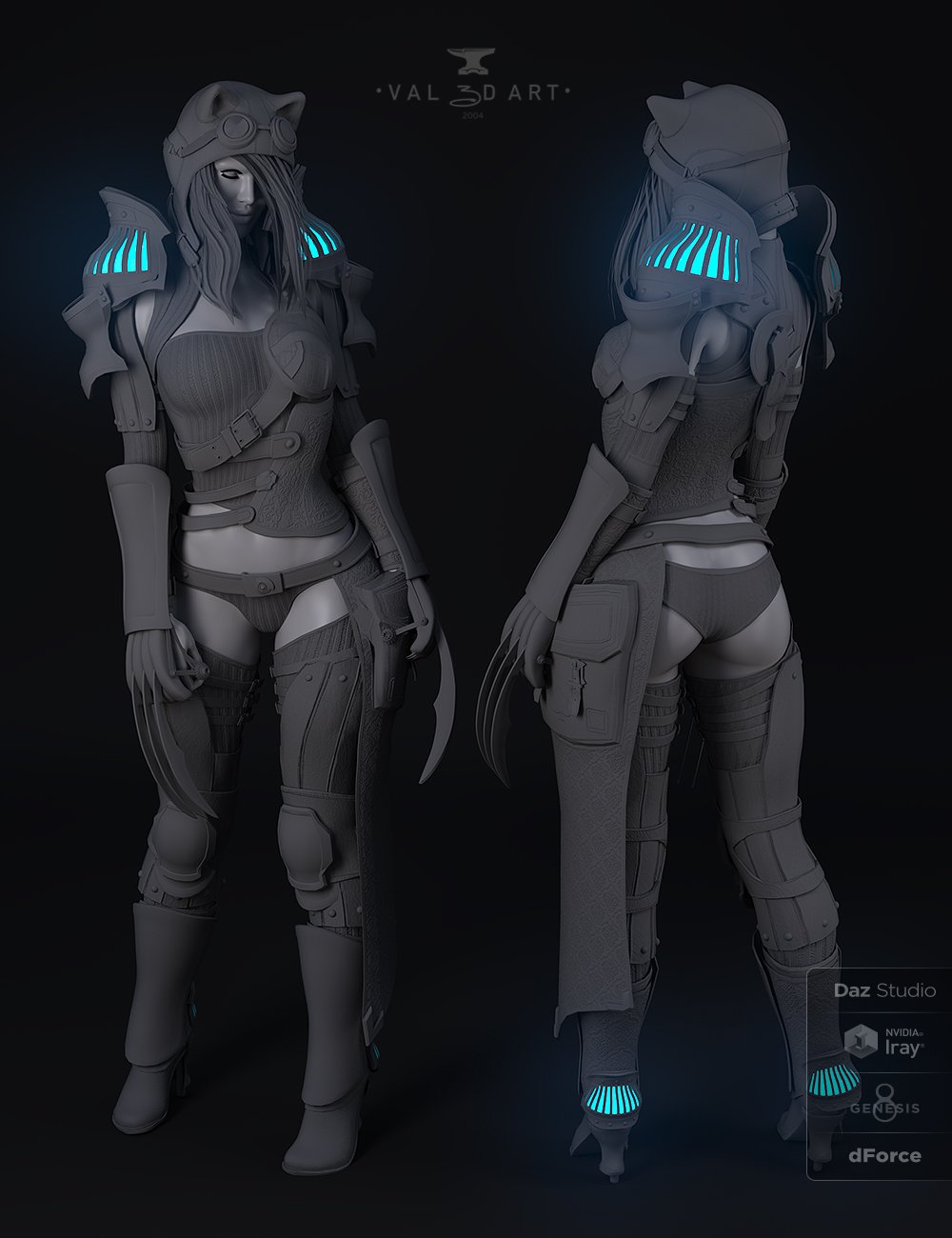 dForce Lynx Steampunk Armor for Genesis 8.1 Females dForce Lynx Steampunk Armor for Genesis 8.1 Females by: Val3dart, 3D Models by Daz 3D