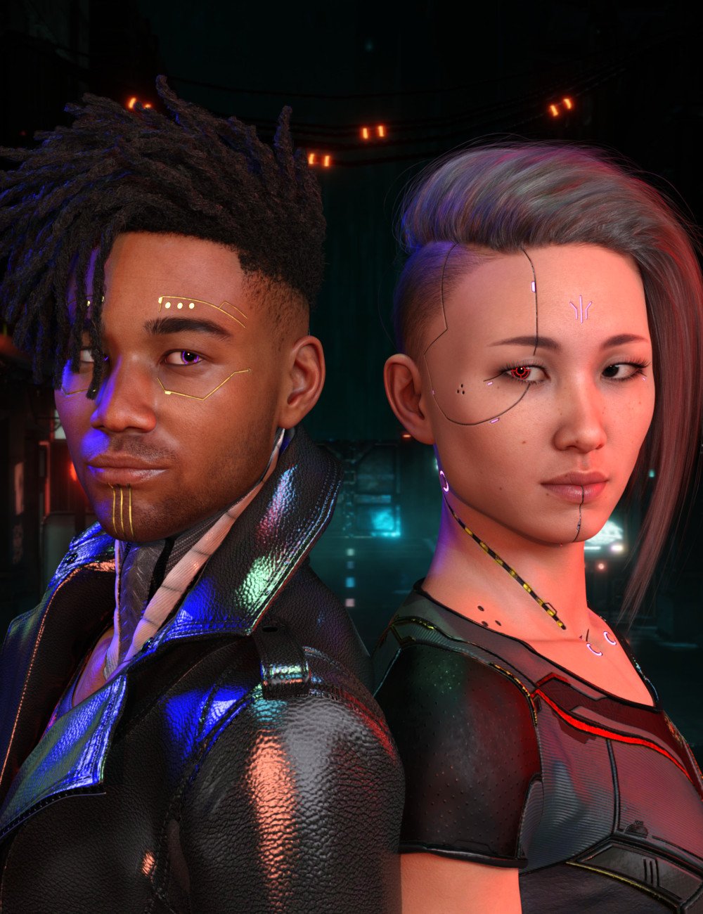 CyberPNK ver 1.0 - Modular LIE Upgrades for Genesis 3 and 8 CyberPNK ver 1.0 - Modular LIE Upgrades for Genesis 3 and 8 by: The Ghost Hand, 3D Models by Daz 3D