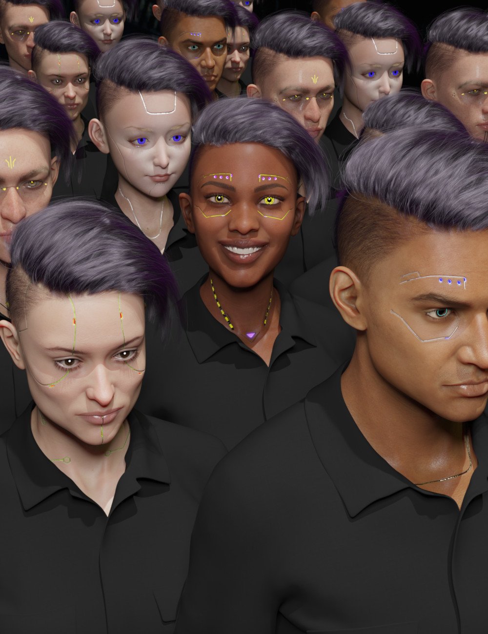 CyberPNK ver 1.0 - Modular LIE Upgrades for Genesis 3 and 8 CyberPNK ver 1.0 - Modular LIE Upgrades for Genesis 3 and 8 by: The Ghost Hand, 3D Models by Daz 3D