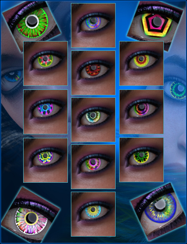 Geoshell Contact Lens Builder for Victoria 8.1 by: ForbiddenWhispers, 3D Models by Daz 3D