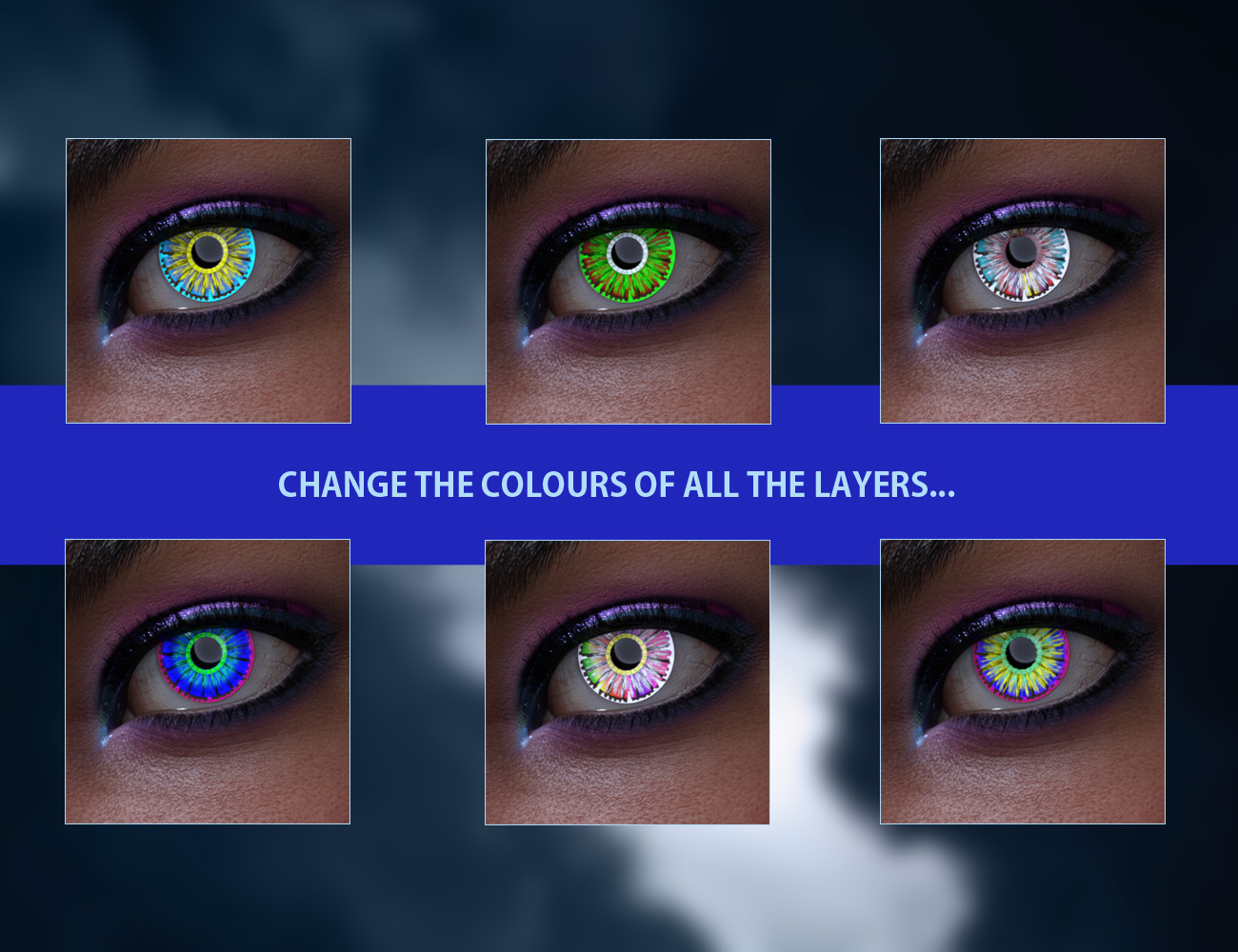 Geoshell Contact Lens Builder for Victoria 8.1 by: ForbiddenWhispers, 3D Models by Daz 3D