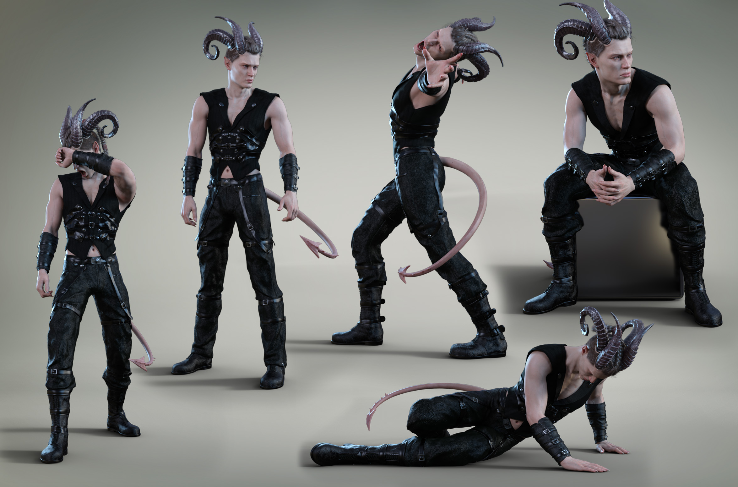 Z Tormented Soul Poses and Expressions for Torment 8.1 | Daz 3D